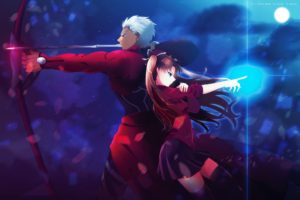 anime, Archer (Fate Stay Night), Fate Series, Tohsaka Rin