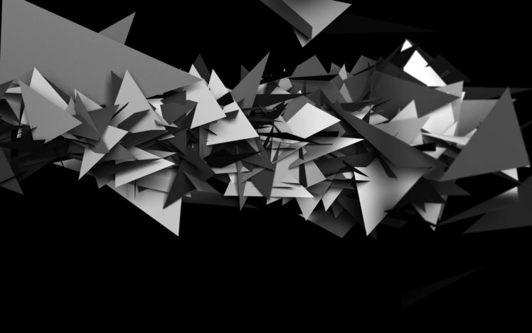 abstract, Grayscale HD Wallpaper Desktop Background