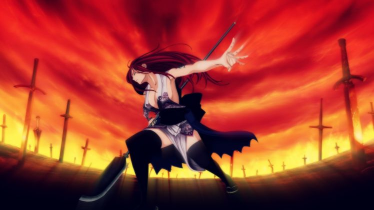 anime, Fairy Tail, Scarlet Erza HD Wallpaper Desktop Background