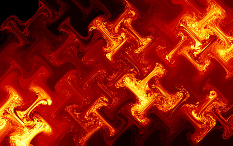 abstract, Red, Fire, Glass HD Wallpaper Desktop Background