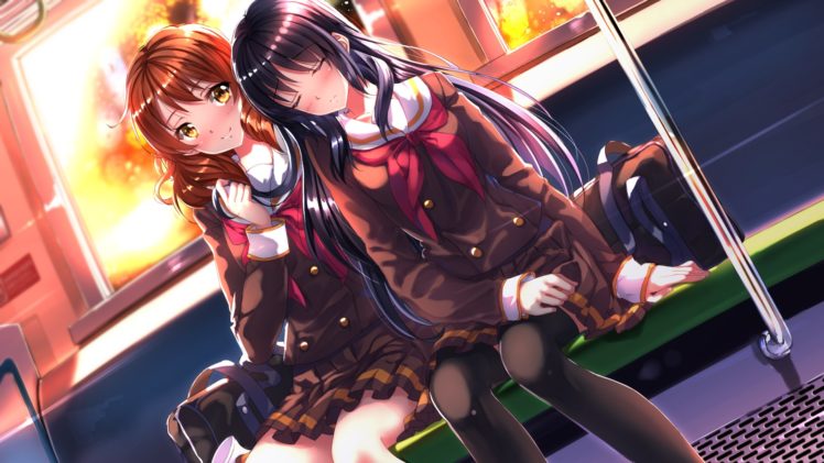 anime, Hibike! Euphonium, Kousaka Reina, Oumae Kumiko, Anime girls, School uniform, Swordsouls HD Wallpaper Desktop Background