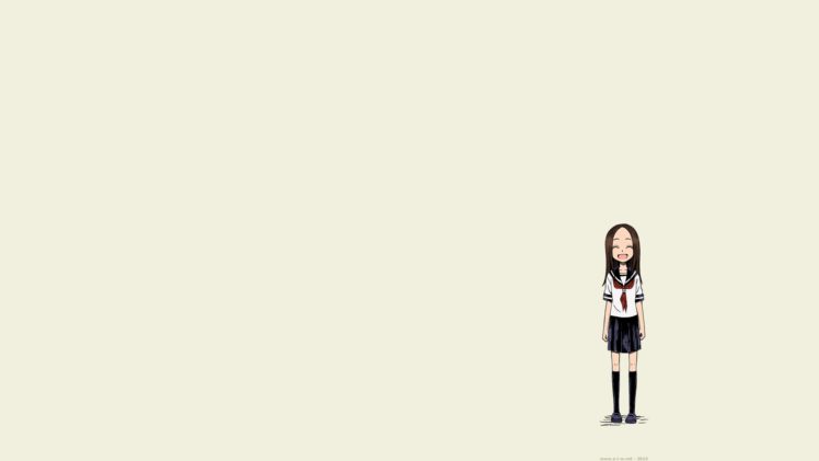 Karakai Jouzu no Takagi san, Takagi san, Souichirou Yamamoto, Manga, Anime, Anime girls, Long hair, School uniform, Schoolgirls HD Wallpaper Desktop Background