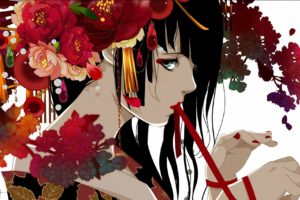 original characters, Flowers, Red