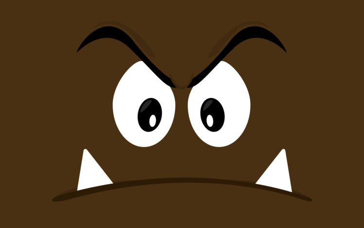 mario, Vectors, Brown, Goomba HD Wallpaper Desktop Background