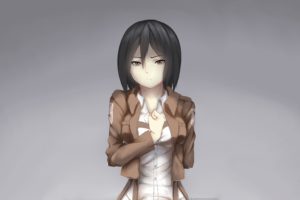 Shingeki no Kyojin, Anime, Mikasa Ackerman, Anime girls