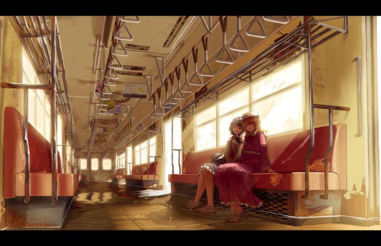 Touhou, Usami Renko, Train HD Wallpaper Desktop Background