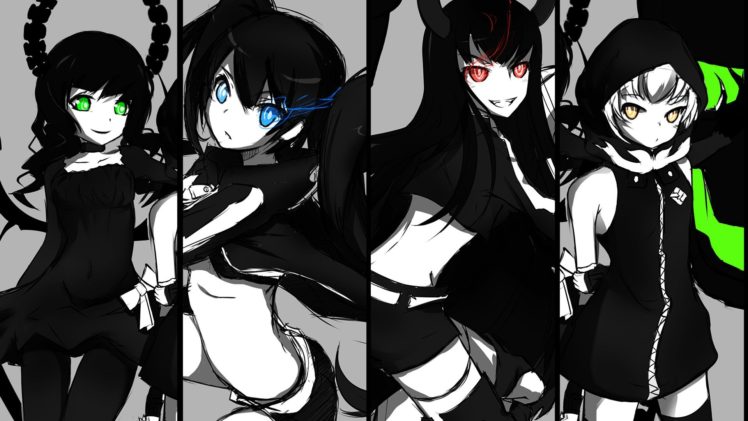 anime, Black Rock Shooter, Irino Saya, Koutari Yuu, Kuroi Mato, Anime girls HD Wallpaper Desktop Background