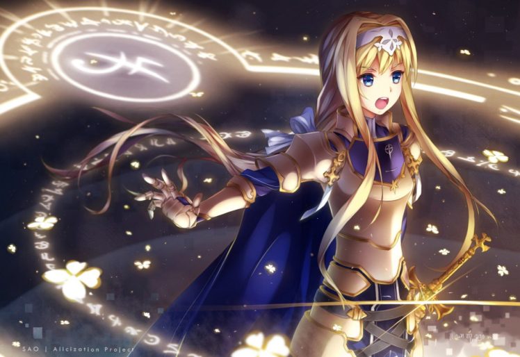 anime, Sword, Alice Synthesis Thirty, Anime girls, Sword Art Online HD Wallpaper Desktop Background