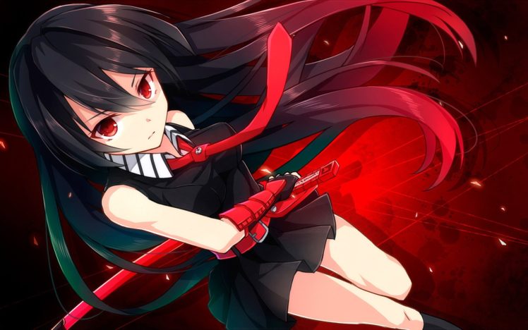 anime, Anime girls, Red dress, Akame ga Kill!, Akame HD Wallpaper Desktop Background