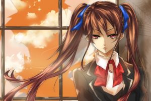 anime, Anime girls, Another, Akazawa Izumi, Schoolgirls