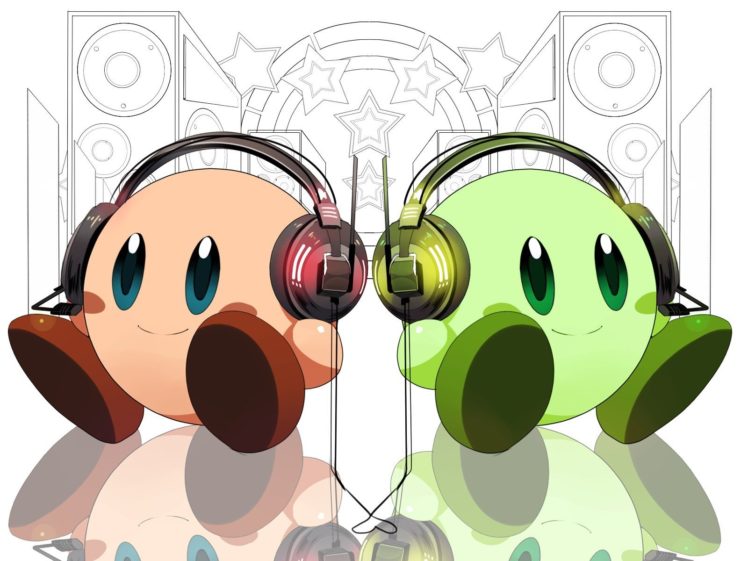 Kirby, Video games, Headphones HD Wallpaper Desktop Background