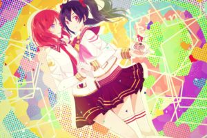 anime, Love Live!, Colorful, Nishikino Maki, Yazawa Nico