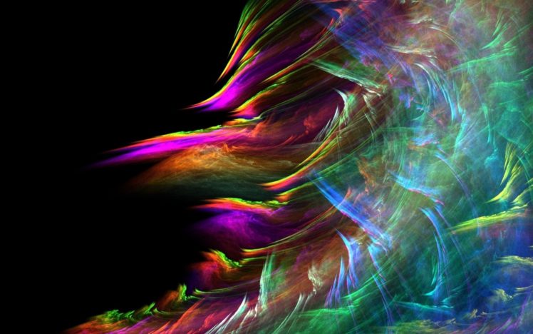 abstract, Paintings, Multicolor, Rainbows HD Wallpaper Desktop Background