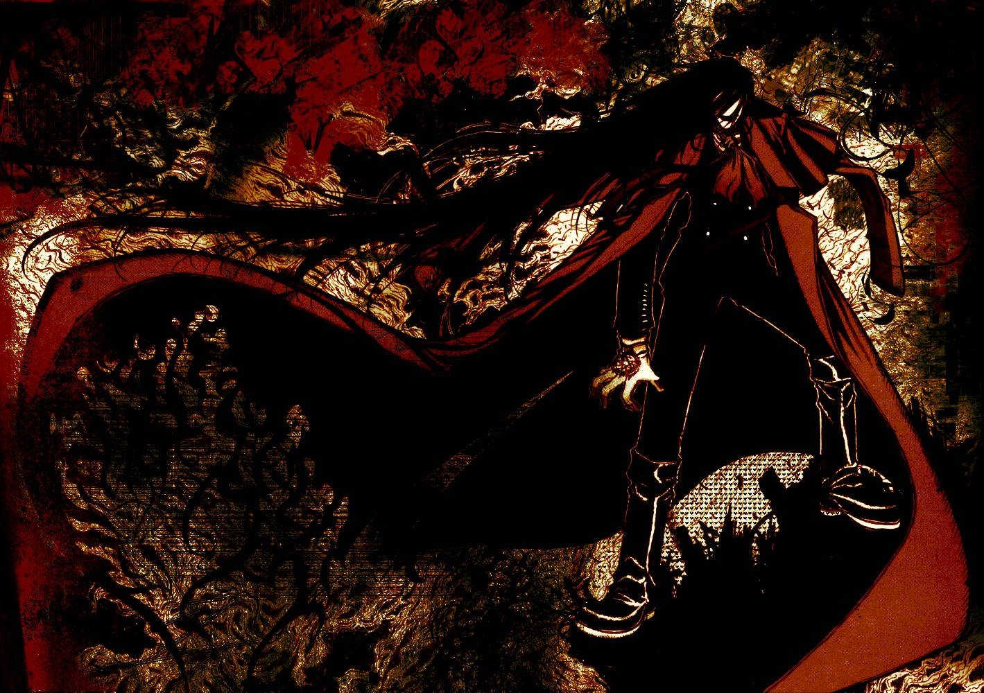 anime, Hellsing, Alucard, Vampires Wallpaper