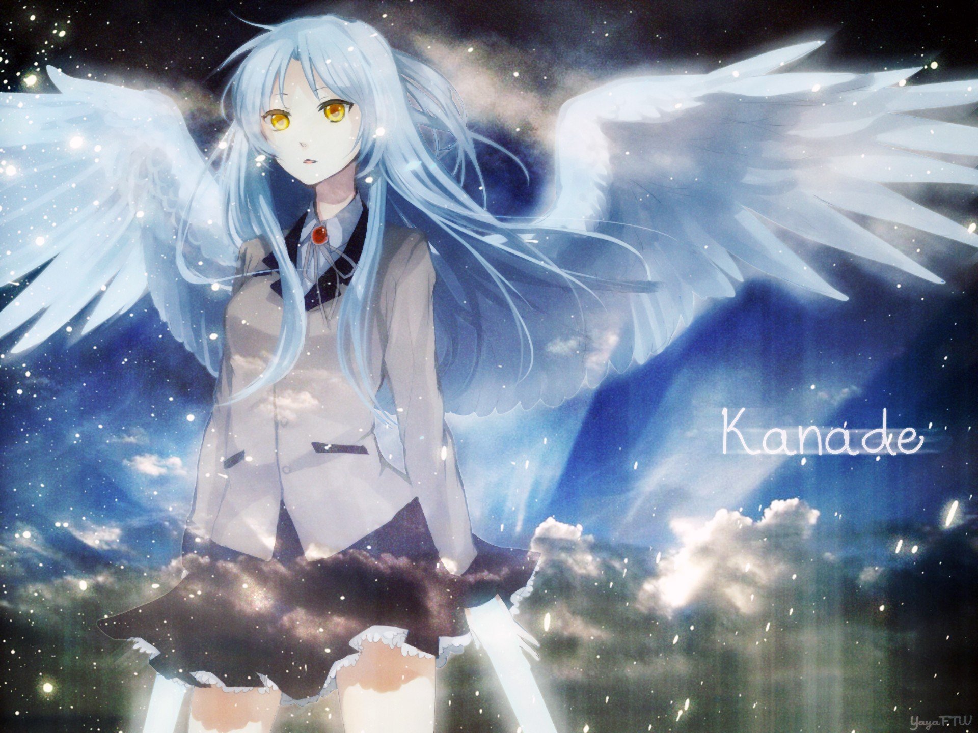 artwork, Anime girls, Anime, Angel Beats! Wallpaper