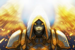 angel, Fantasy art, Knights,  World of Warcraft, Priest