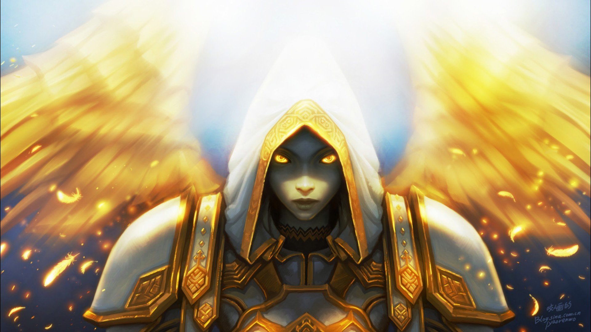 angel, Fantasy art, Knights,  World of Warcraft, Priest Wallpaper