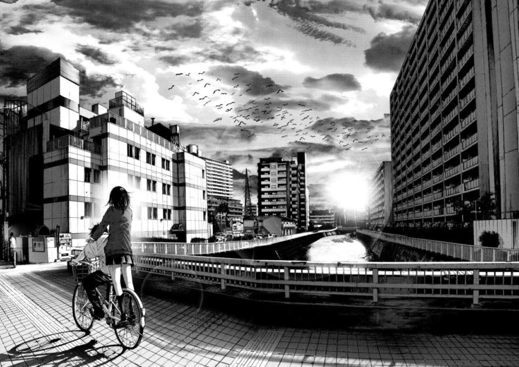 manga, Monochrome, Oyasumi Punpun HD Wallpaper Desktop Background