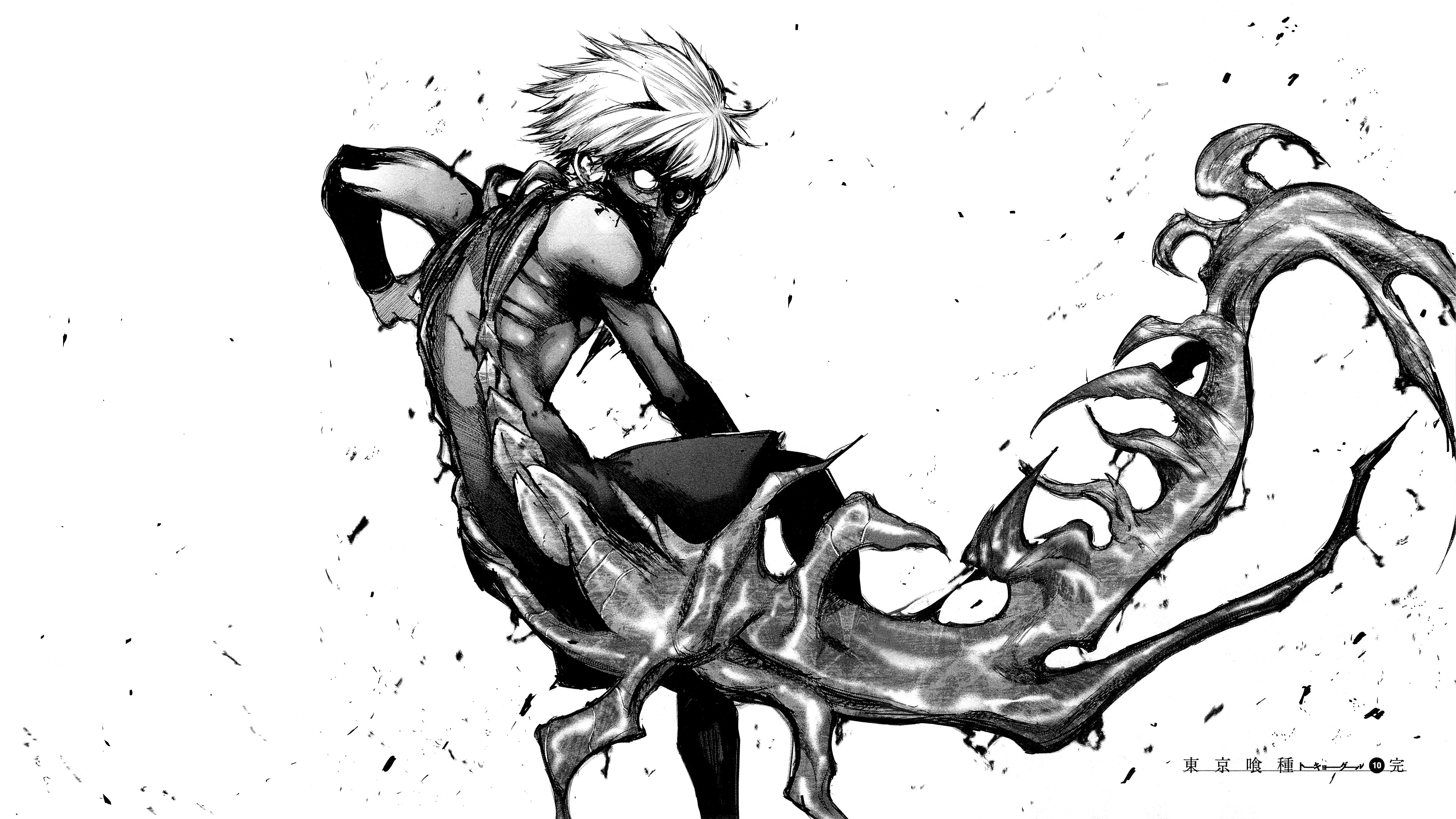 manga, Monochrome, Kaneki Ken, Tokyo Ghoul Wallpapers HD / Desktop and