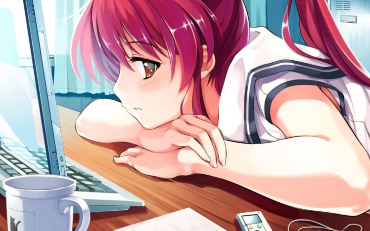 anime girls, Anime, Schoolgirls HD Wallpaper Desktop Background
