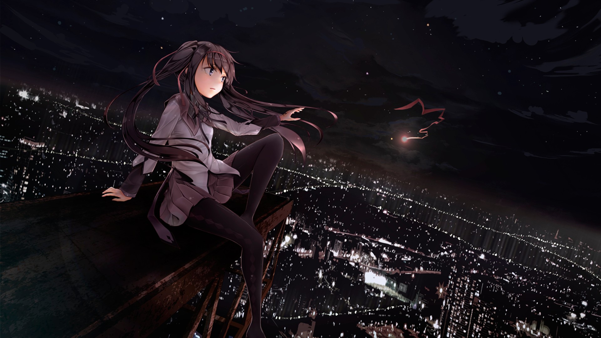 anime girls, Mahou Shoujo Madoka Magica, Akemi Homura Wallpaper