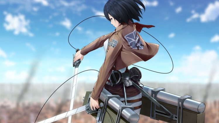 anime, Shingeki no Kyojin, Mikasa Ackerman HD Wallpaper Desktop Background