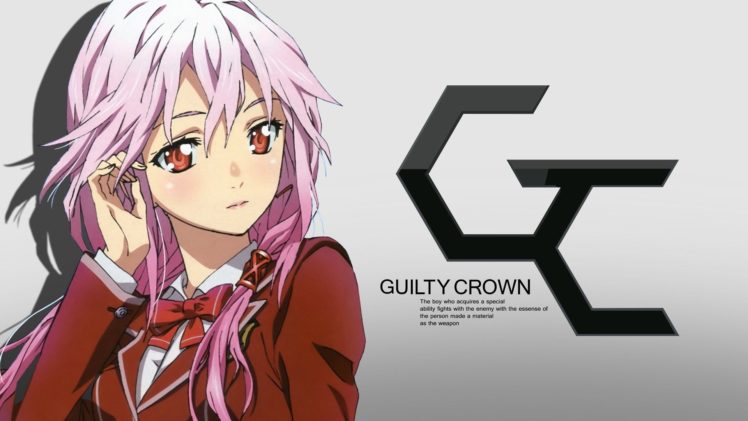 anime girls, Anime, Yuzuriha Inori, Guilty Crown, Pink hair HD Wallpaper Desktop Background