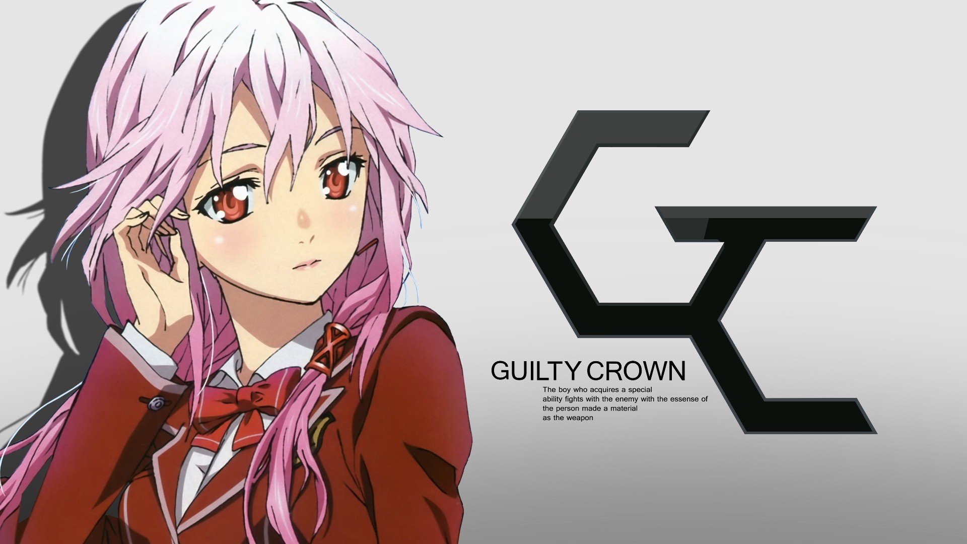 anime girls, Anime, Yuzuriha Inori, Guilty Crown, Pink hair Wallpaper