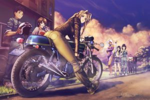 anime girls, Ah! My Goddess!, Motorcycle