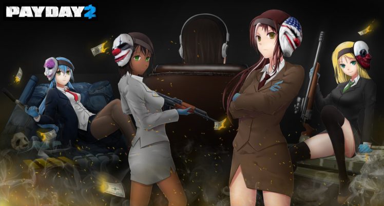 anime girls, Anime, Payday 2 HD Wallpaper Desktop Background