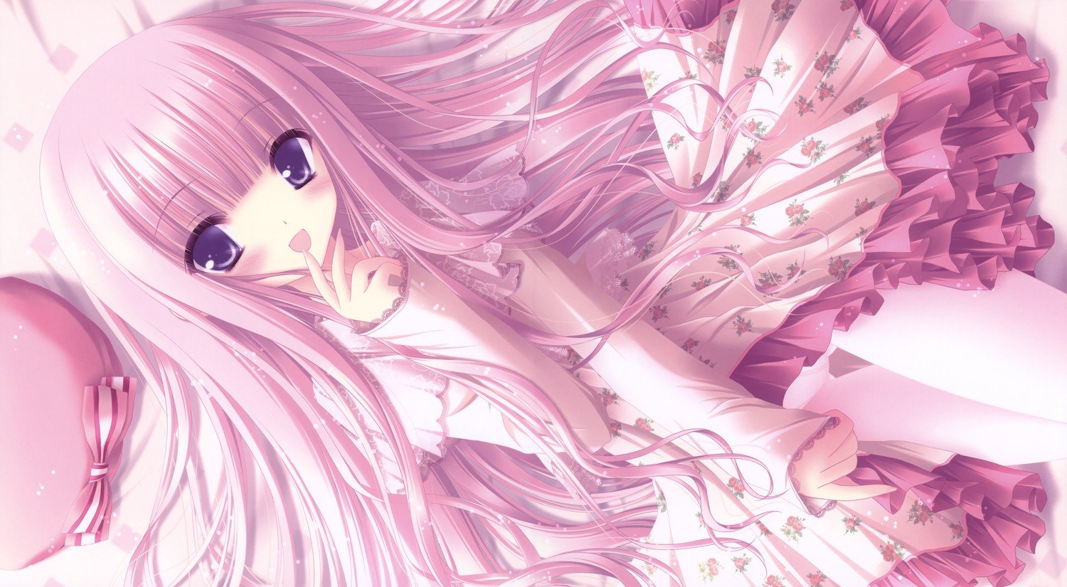 pink hair, Anime girls, Anime Wallpaper