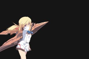 anime girls, Simple background, Infinite Stratos, Dunois Charlotte