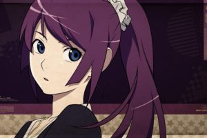 anime, Anime girls, Senjougahara Hitagi