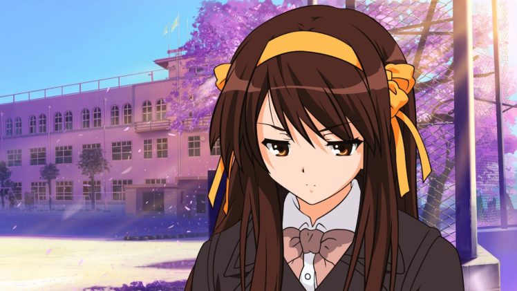 anime, Anime girls, The Melancholy of Haruhi Suzumiya, Suzumiya Haruhi HD Wallpaper Desktop Background