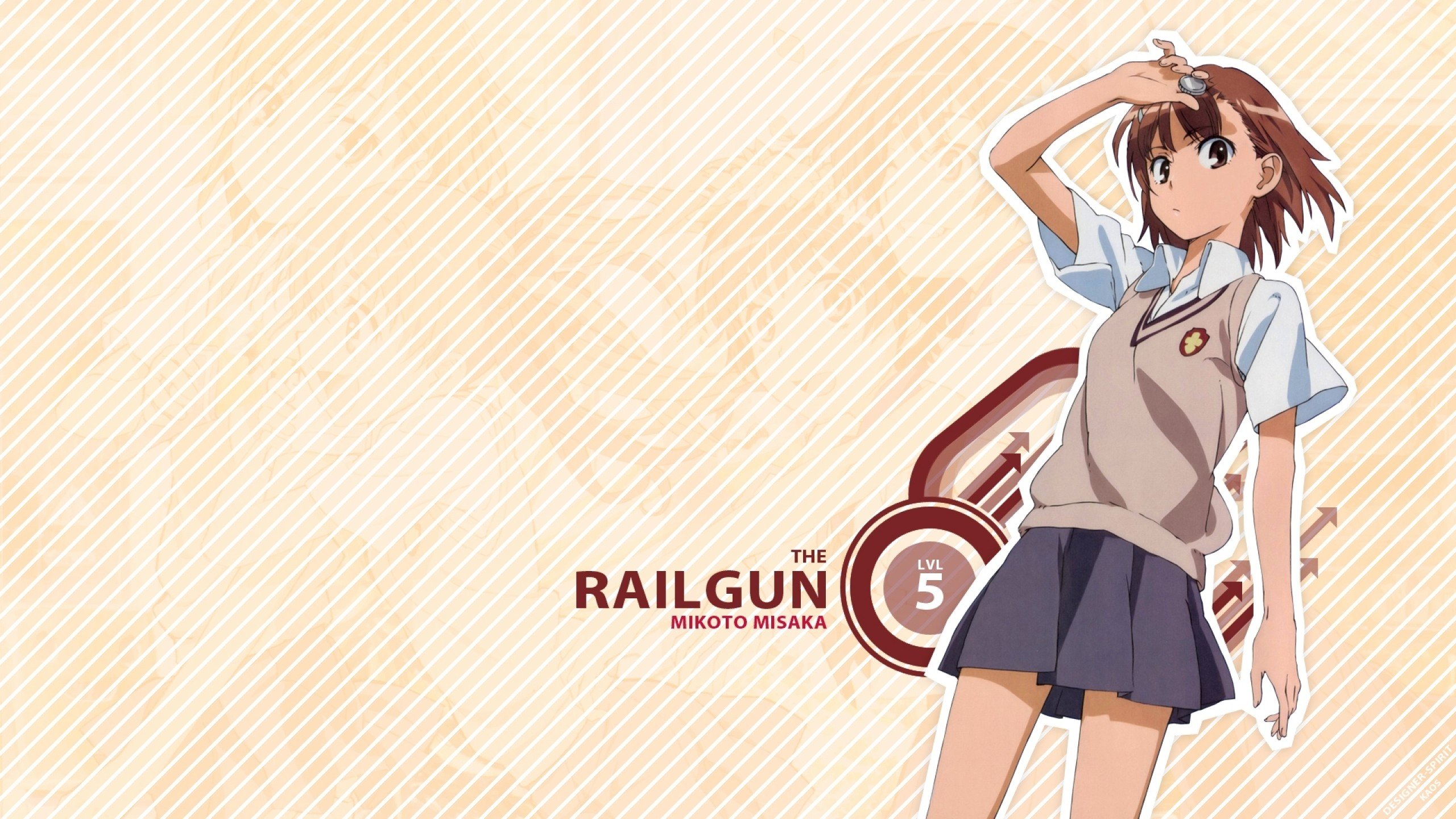 anime, To Aru Kagaku no Railgun, Miniskirt, School uniform, Misaka Mikoto Wallpaper