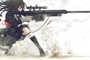 anime, M82A1, Gun, Anime girls