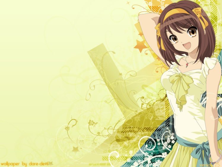anime, Suzumiya Haruhi HD Wallpaper Desktop Background
