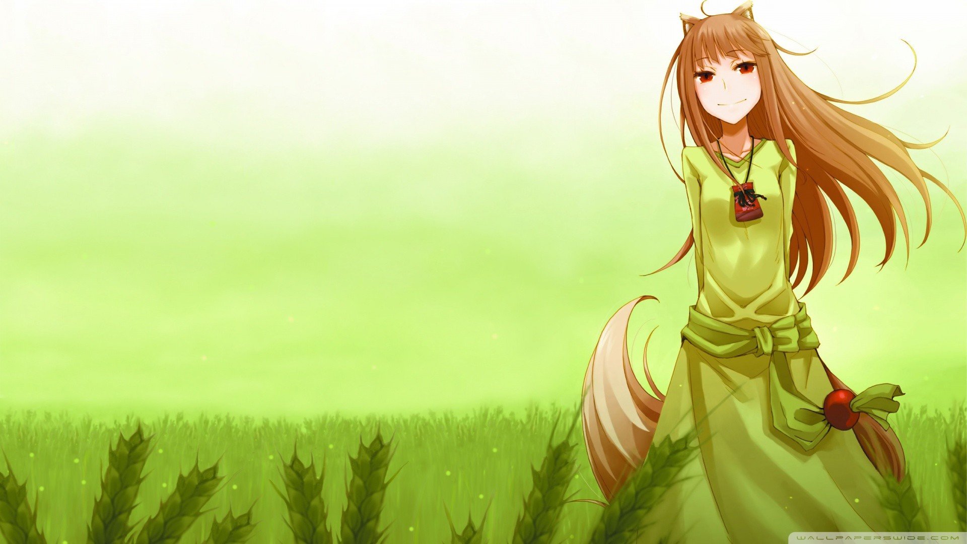 anime, Spice and Wolf, Holo Wallpaper