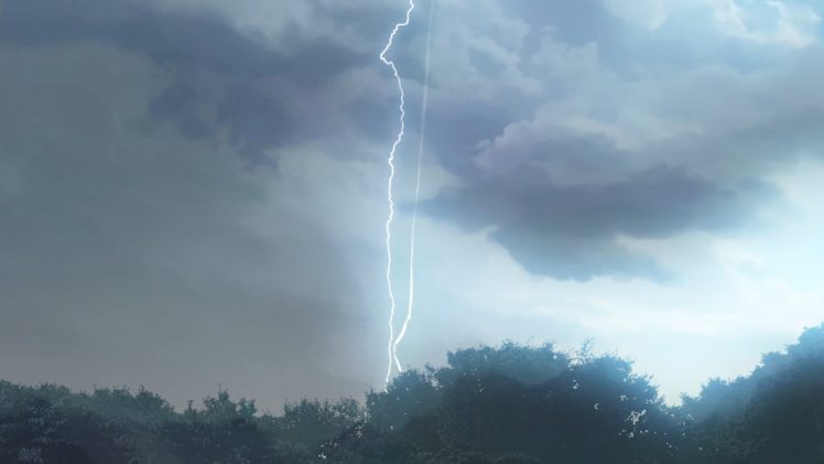 anime, Lightning HD Wallpaper Desktop Background
