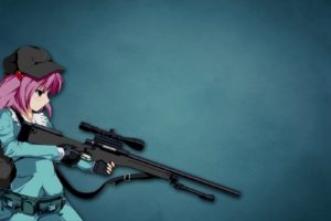 anime, Gun, Sniper rifle