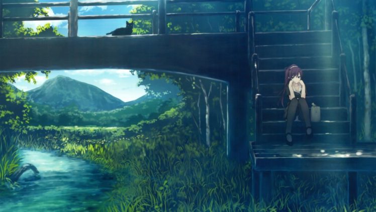 anime, Senjougahara Hitagi HD Wallpaper Desktop Background