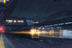 5 Centimeters Per Second, Anime, Train station