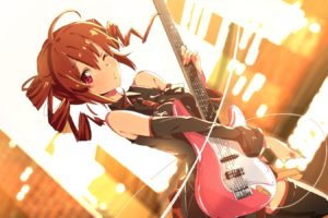 anime girls, Guitar