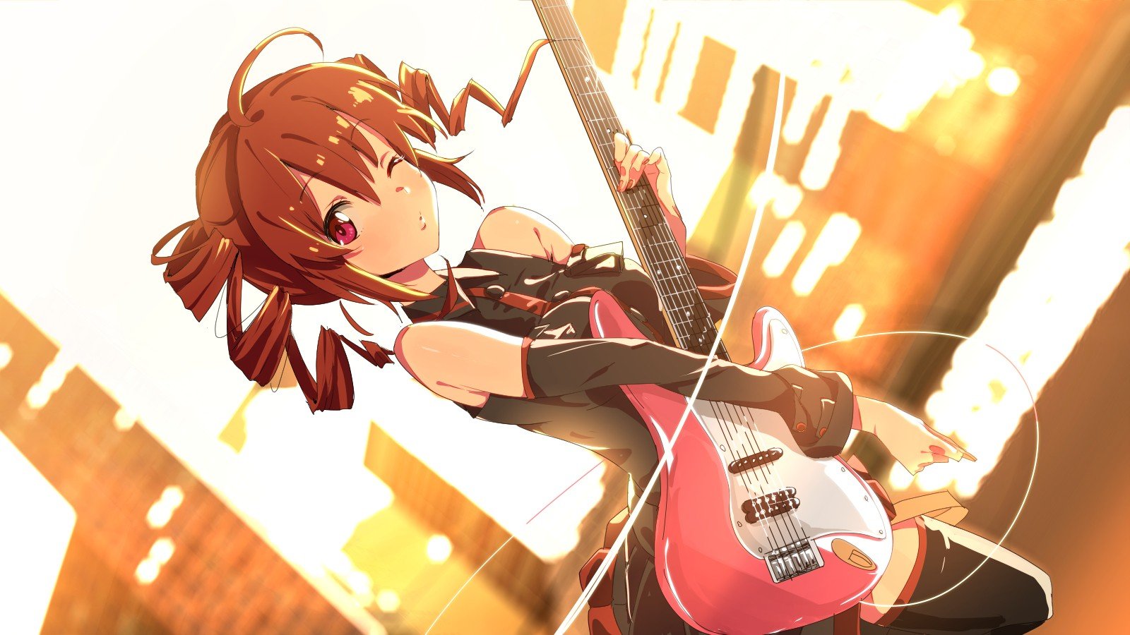 anime girls, Guitar Wallpapers HD / Desktop and Mobile Backgrounds