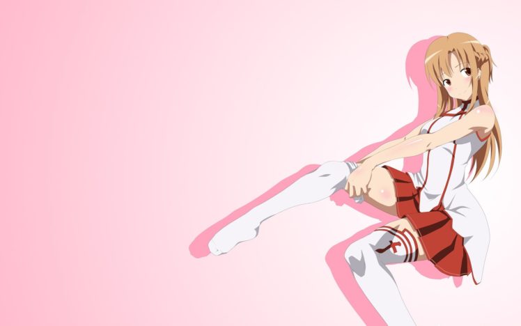 anime girls, Anime, Artwork, Yuuki Asuna, Sword Art Online HD Wallpaper Desktop Background