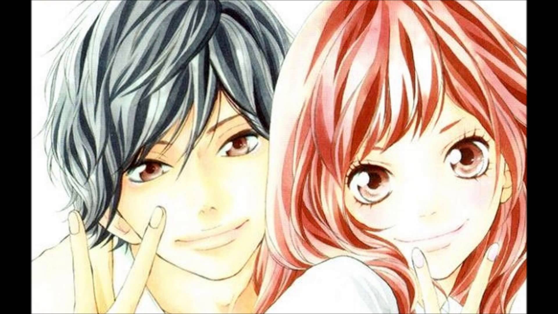 Ao Haru Ride, Yoshioka Futaba, Mabuchi Kou, Anime Wallpaper