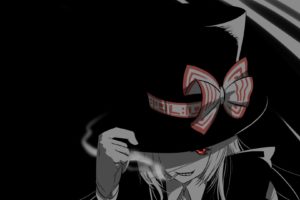 red eyes, Anime, Mad Hatter