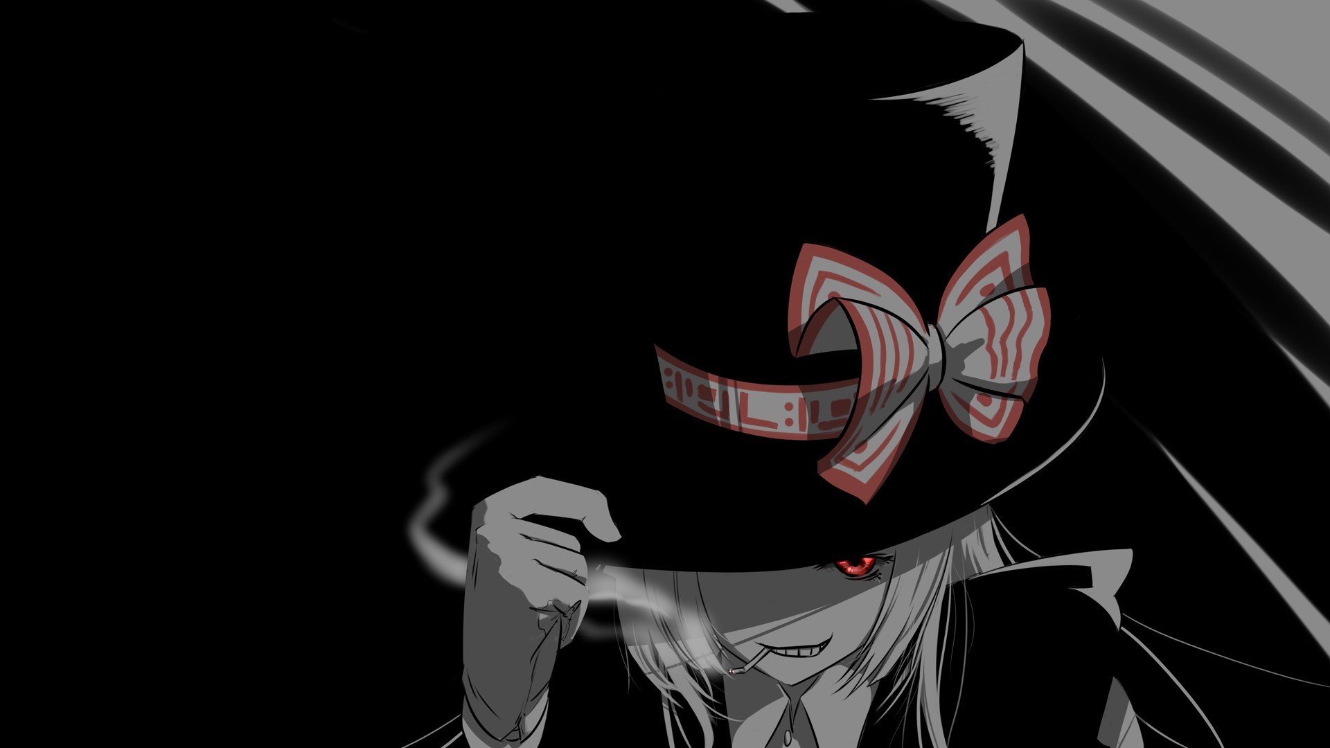 red eyes, Anime, Mad Hatter Wallpaper