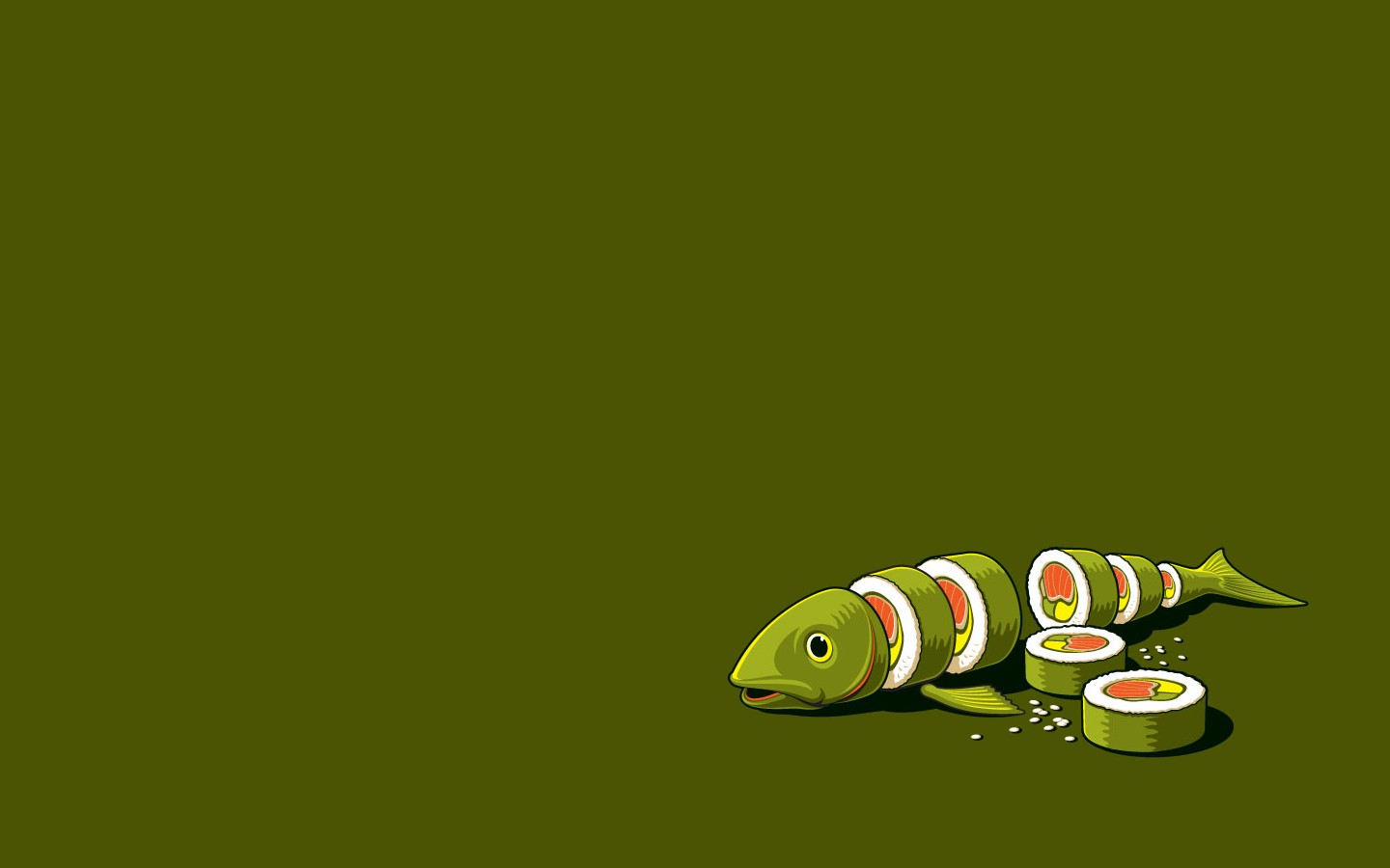 minimalistic, Vectors, Funny, Sushi, Threadless Wallpaper