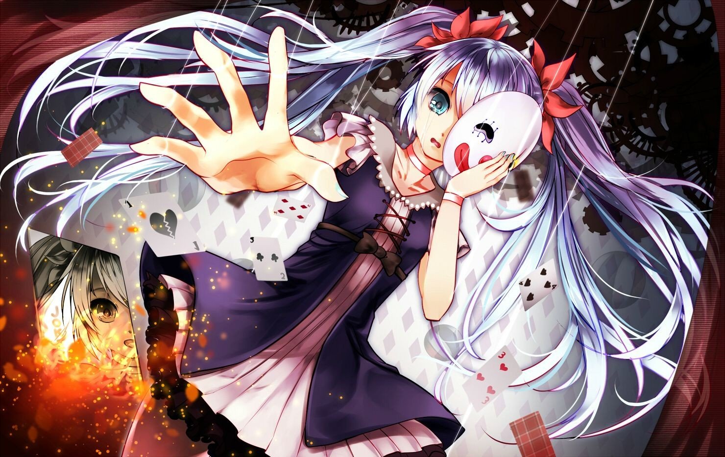 Hatsune Miku, Anime, Anime girls, Vocaloid, Mask Wallpaper